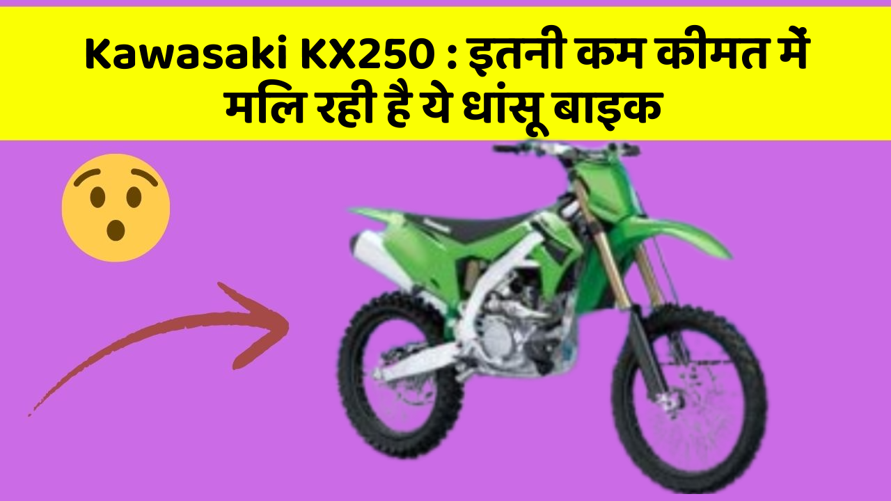 Kawasaki KX250: इतनी कम कीमत में मिल रही है ये धांसू बाइक